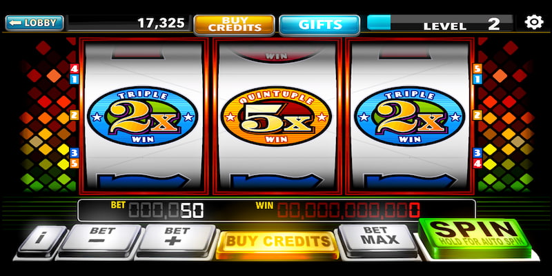 Classic Slots game với thiết kế đơn giản